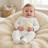 N14770: Baby "Little Star" Cotton Sleepsuit (NB-3 Months)
